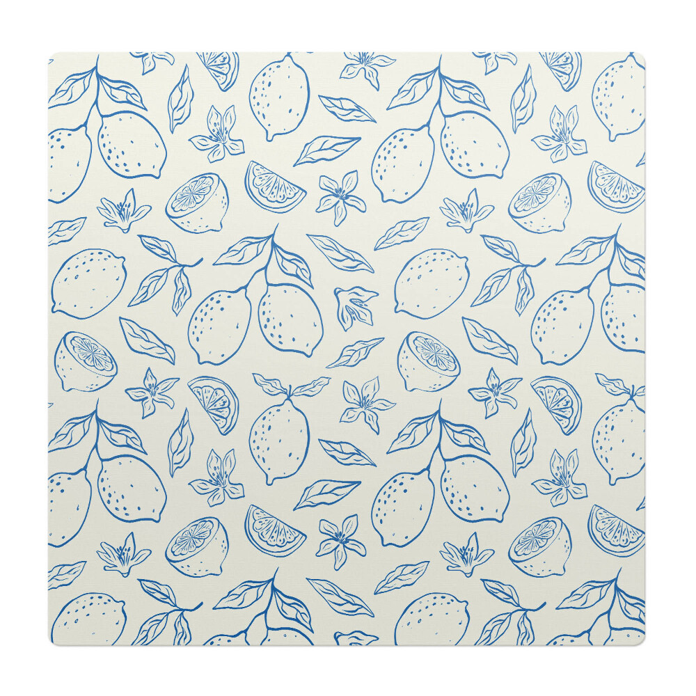 Podložka pod křeslo Citronový retro vzor