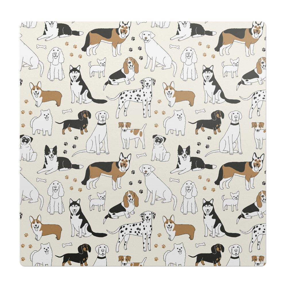 Ochranná podložka pod židli Vzorek se psy