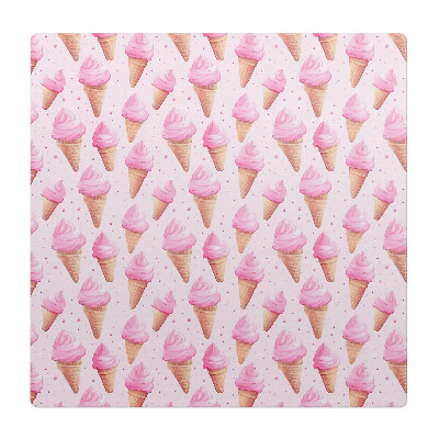 Podložka pod křeslo Růžové zmrzlinové kornouty