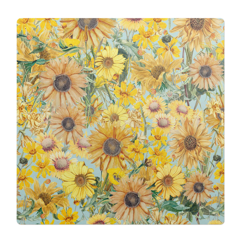 Ochranná podložka pod židli Květinový vzor na louce