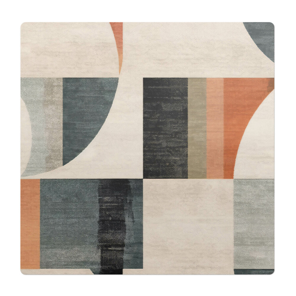 Podložka pod židli Geometrické retro tvary