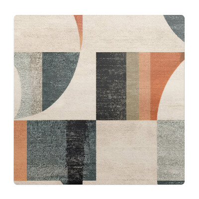 Podložka pod židli Geometrické retro tvary