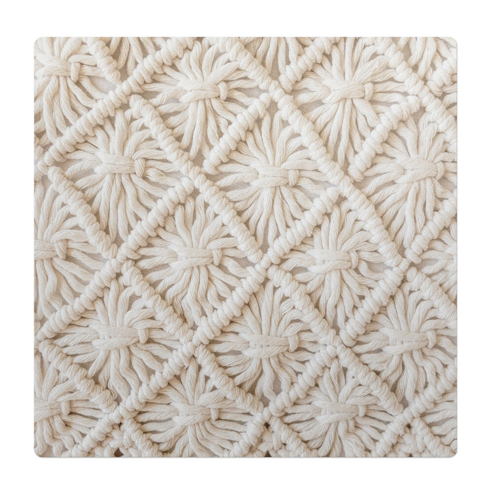 Ochranná podložka pod židli Struktura květu makramé