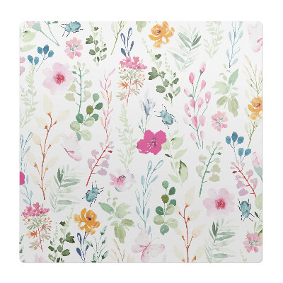 Ochranná podložka na podlahu Vintage květinový vzor