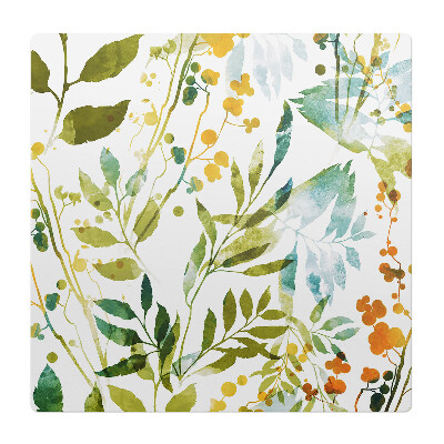 Podložka pod židli Akvarelová louka z listí