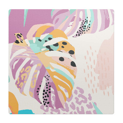 Ochranná podložka pod židli Abstraktní listy