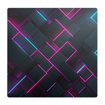 Podložka pod křeslo Neonové obdélníky