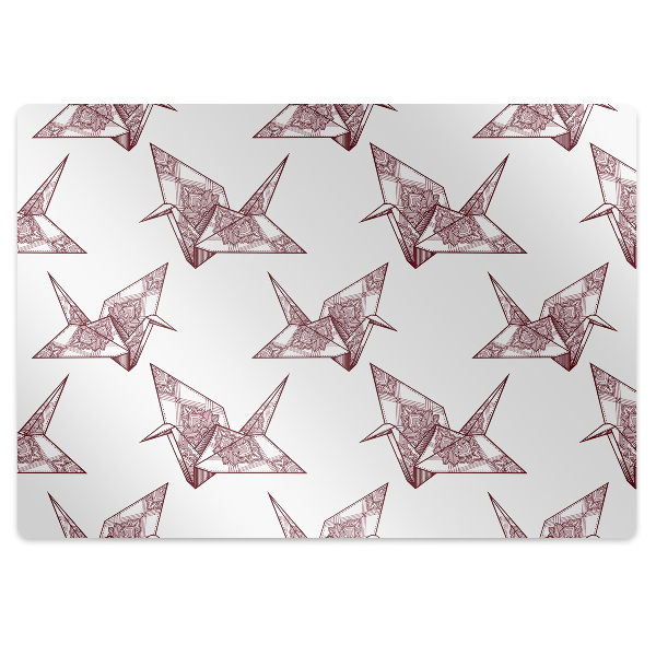 Ochranná podložka pod židli Origami ptáci