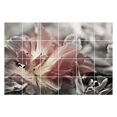 Samolepka na dlaždice Detailní záběr na květinový detail