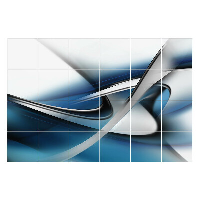 Samolepka na dlaždice Dynamické vlny a čáry