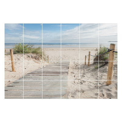 Samolepka na dlaždice Cesta na pláž