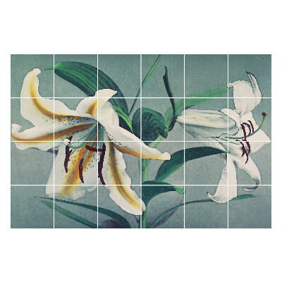 Nálepka na dlaždice Květinové aranžmá z lilií