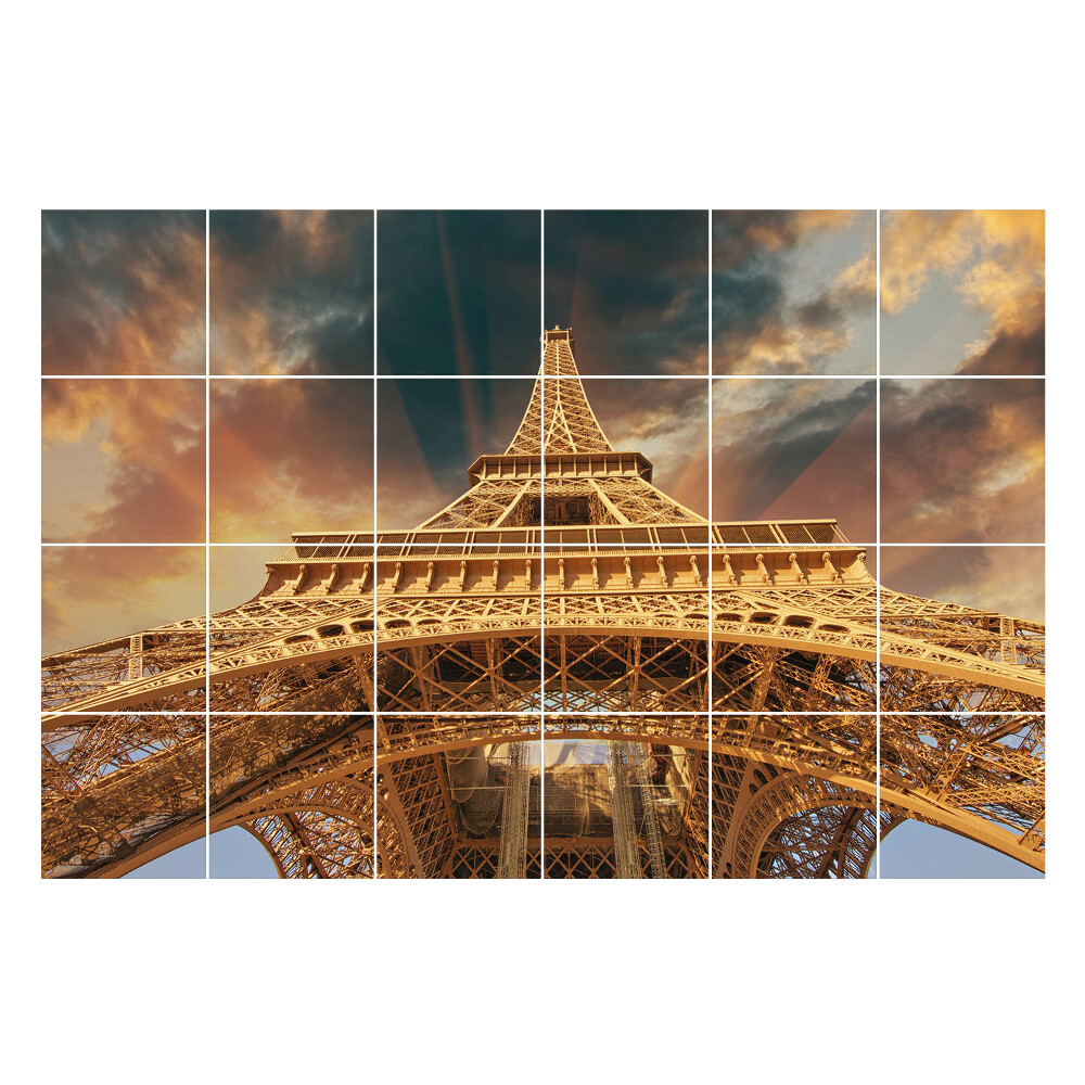 Samolepka na dlaždice Věž v oblacích