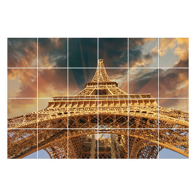 Samolepka na dlaždice Věž v oblacích