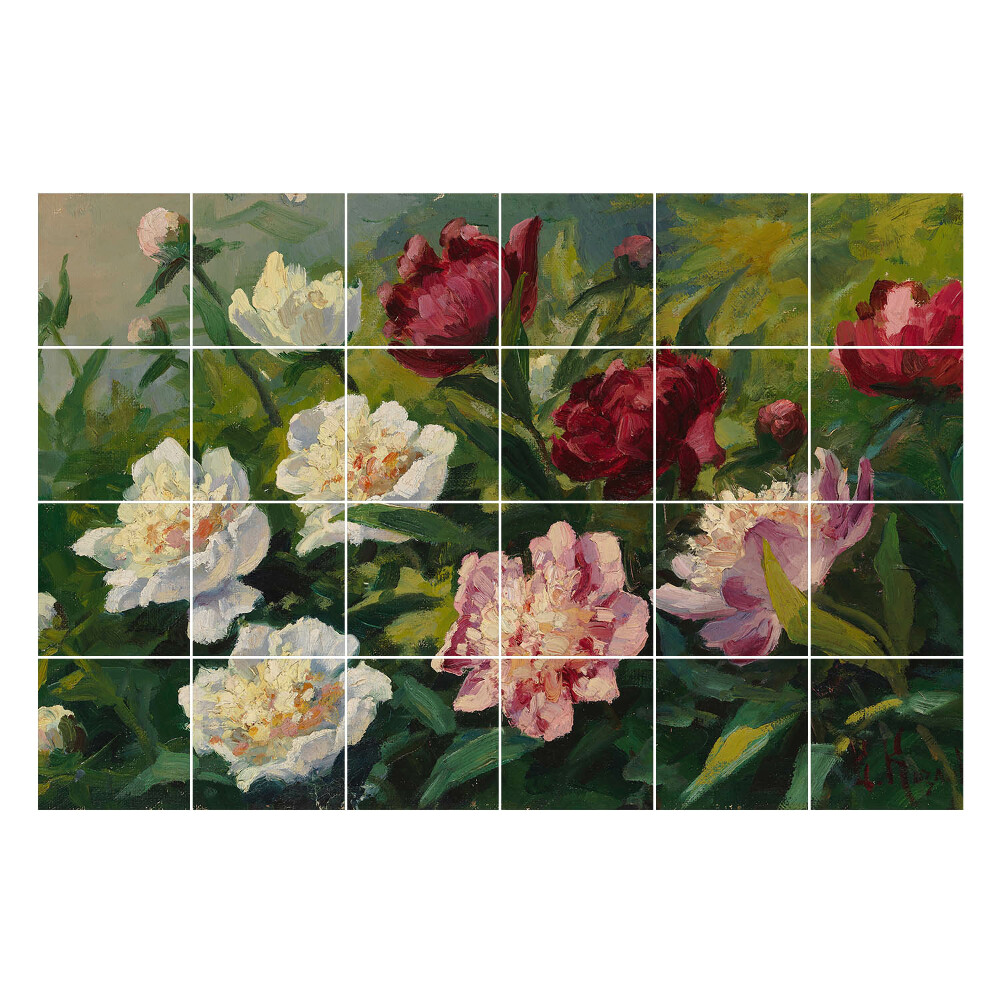 Nálepka na dlaždice Kytice v zahradě