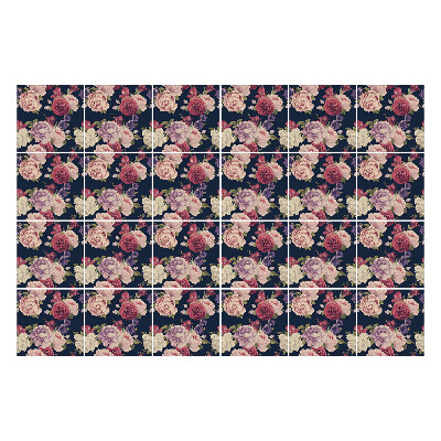 Samolepka na dlaždice Květinový motiv v aranžmá