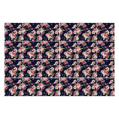 Nálepka na dlaždice Květiny v husté vazbě