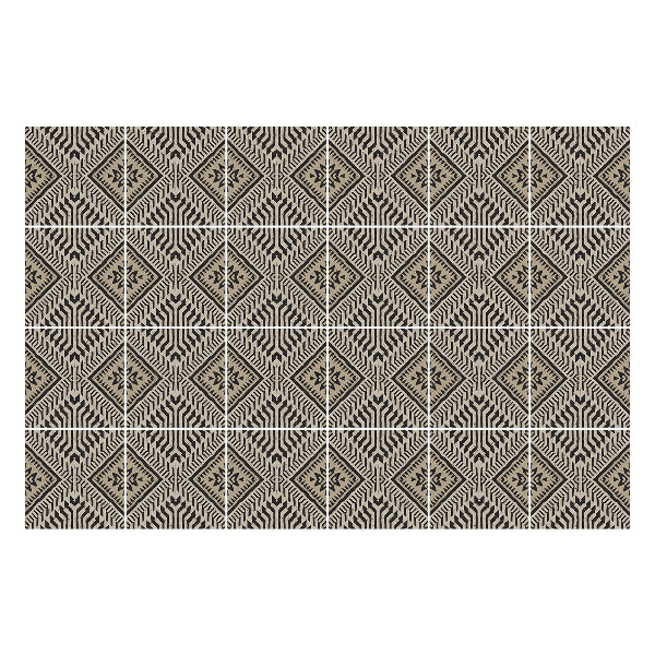 Samolepka na dlaždice Geometrické motivy kosočtverců