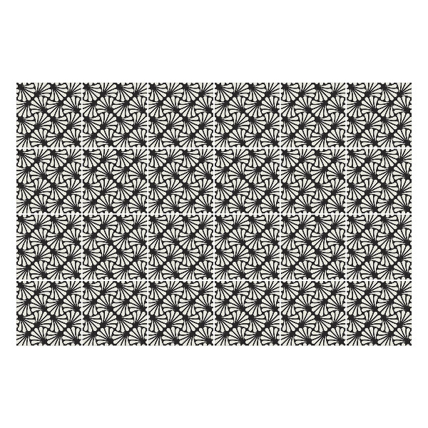 Nálepka na dlaždice Stylové rostlinné motivy