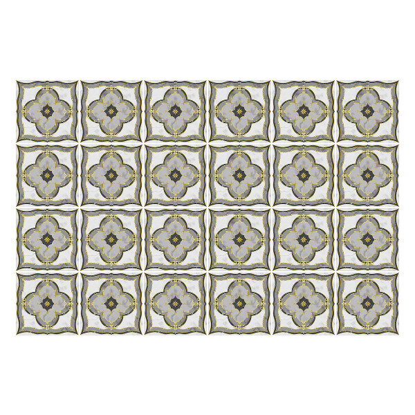 Samolepka na dlaždice Ornamenty v mřížce