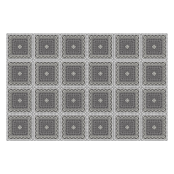 Samolepka na dlaždice Čtvercové dlaždice s ornamenty