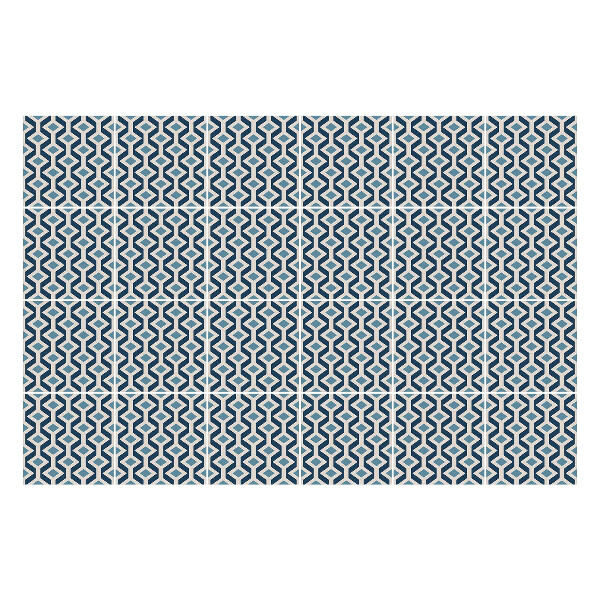 Nálepka na dlaždice Geometrické obrazce v mřížce