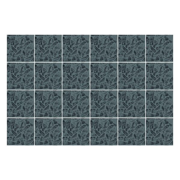 Nálepka na dlaždice Drcené kameny v deskách