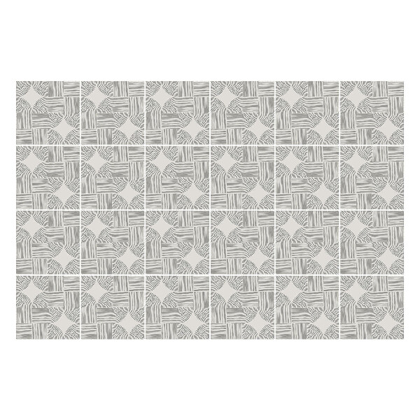 Nálepka na dlaždice Překřížené oblouky v mřížce