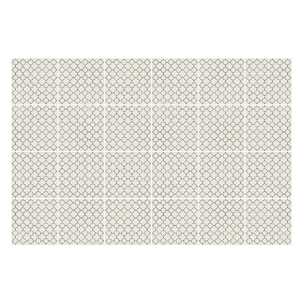 Samolepka na dlaždice Hexagonální motivy v mřížce