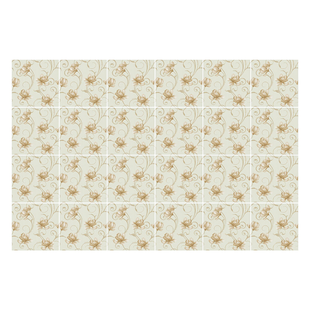 Nálepka na dlaždice Jemné květiny na pozadí