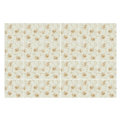 Nálepka na dlaždice Jemné květiny na pozadí