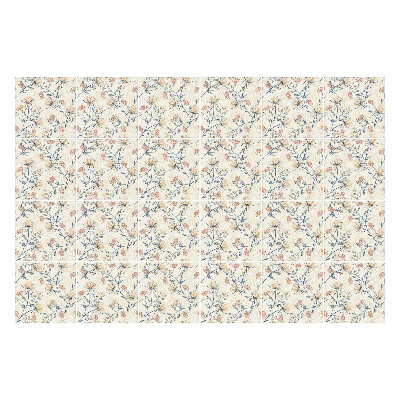 Samolepka na dlaždice Květinový motiv na pozadí