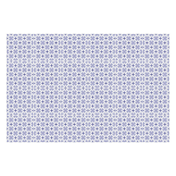 Nálepka na dlaždice Jemné květinové motivy