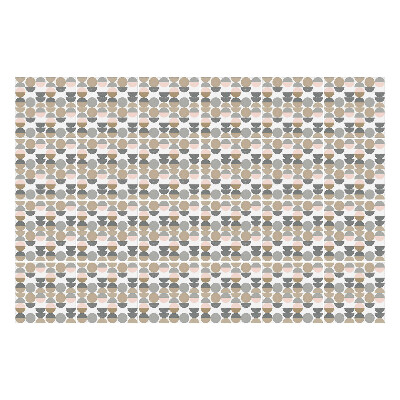 Samolepka na dlaždice Geometrické oválné motivy