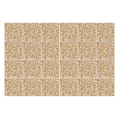 Nálepka na dlaždice Listy v jemném uspořádání