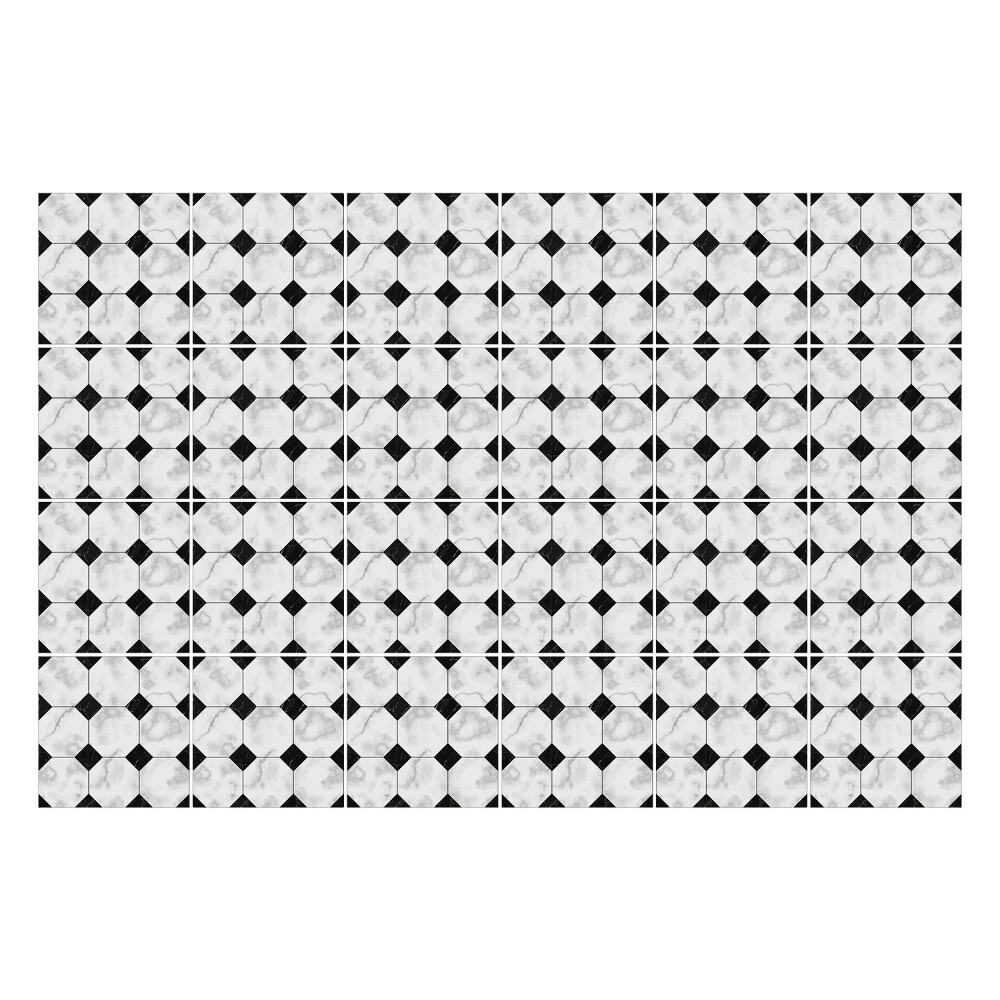 Nálepka na dlaždice Šestiúhelníky v mřížce