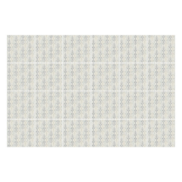 Samolepka na dlaždice Jemné listy v řadách