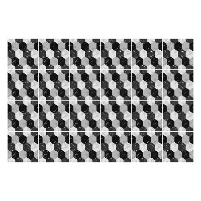 Samolepka na dlaždice Geometrické šestiúhelníky