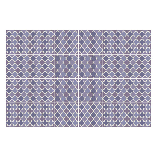 Nálepka na dlaždice Geometrické tvary v mřížce