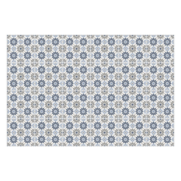 Samolepka na dlaždice Květinový motiv v síťce