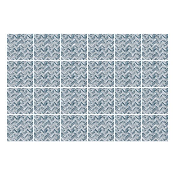 Nálepka na dlaždice Klikaté čáry v šedé barvě