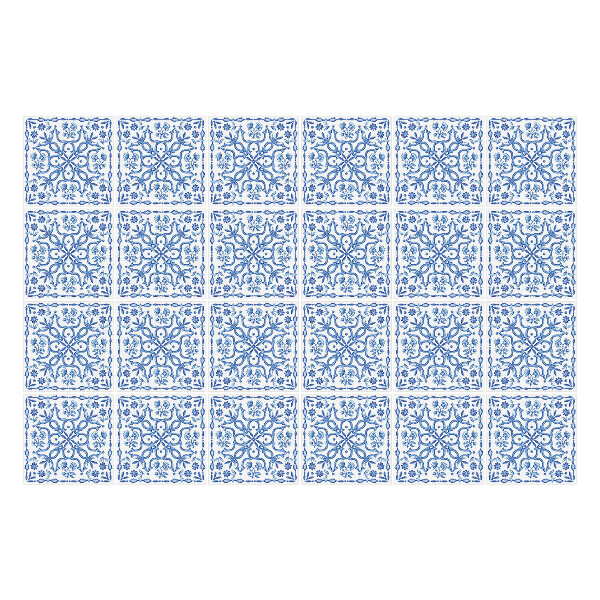 Samolepka na dlaždice Modré dlaždice