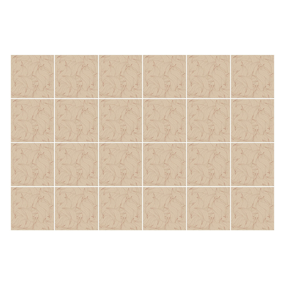 Nálepka na dlaždice Propletené listy v pozadí