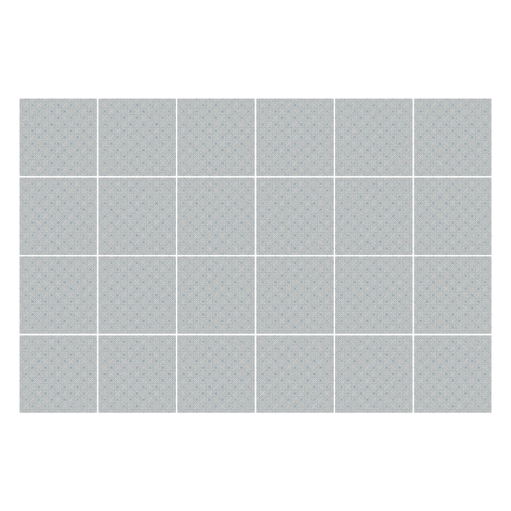 Samolepka na dlaždice Jemné, symetrické motivy