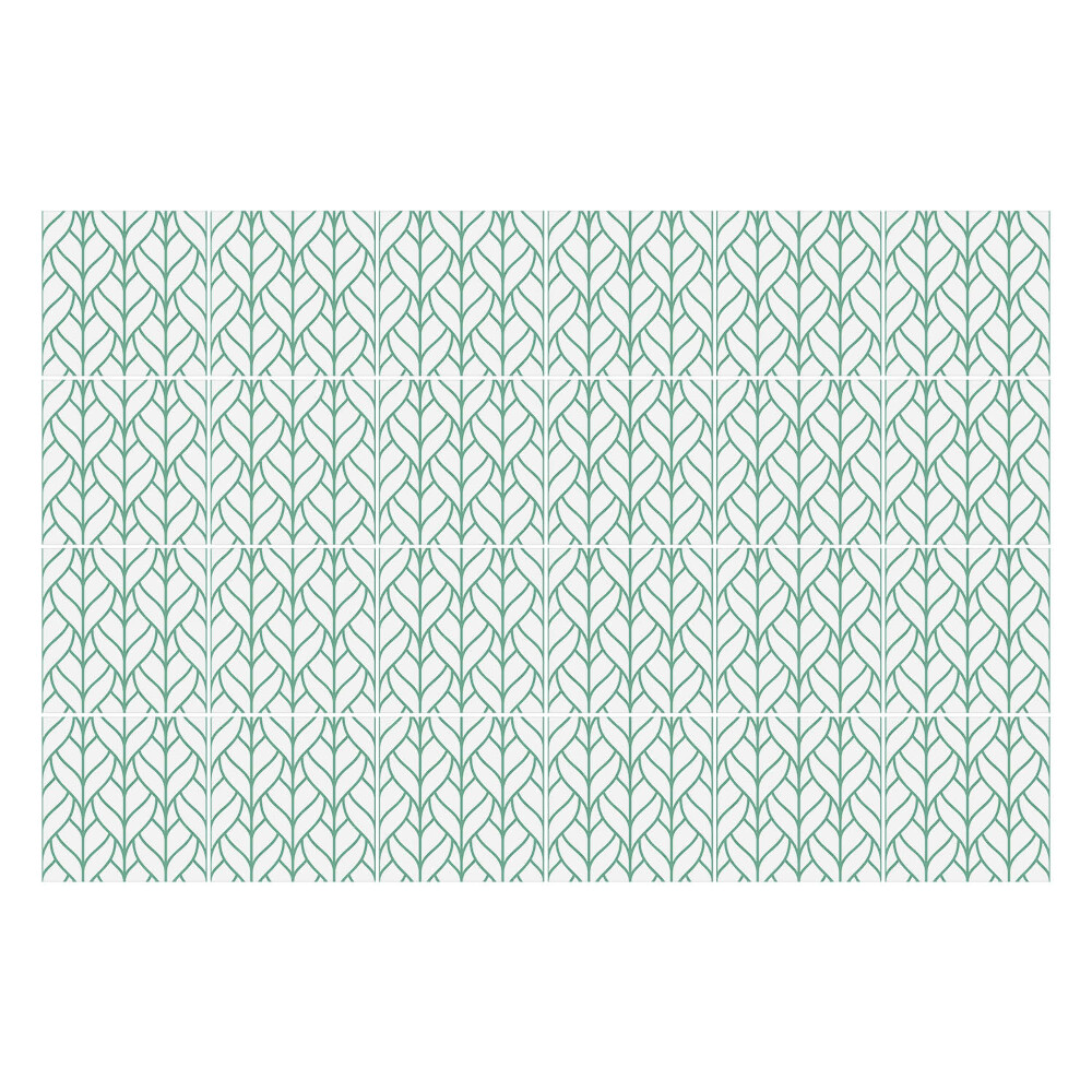 Samolepka na dlaždice Listy v pravidelném uspořádání