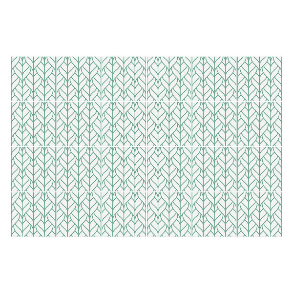 Samolepka na dlaždice Listy v pravidelném uspořádání