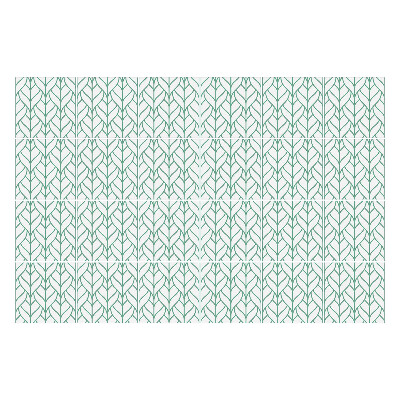 Samolepka na dlaždice Listy v pravidelném uspořádání