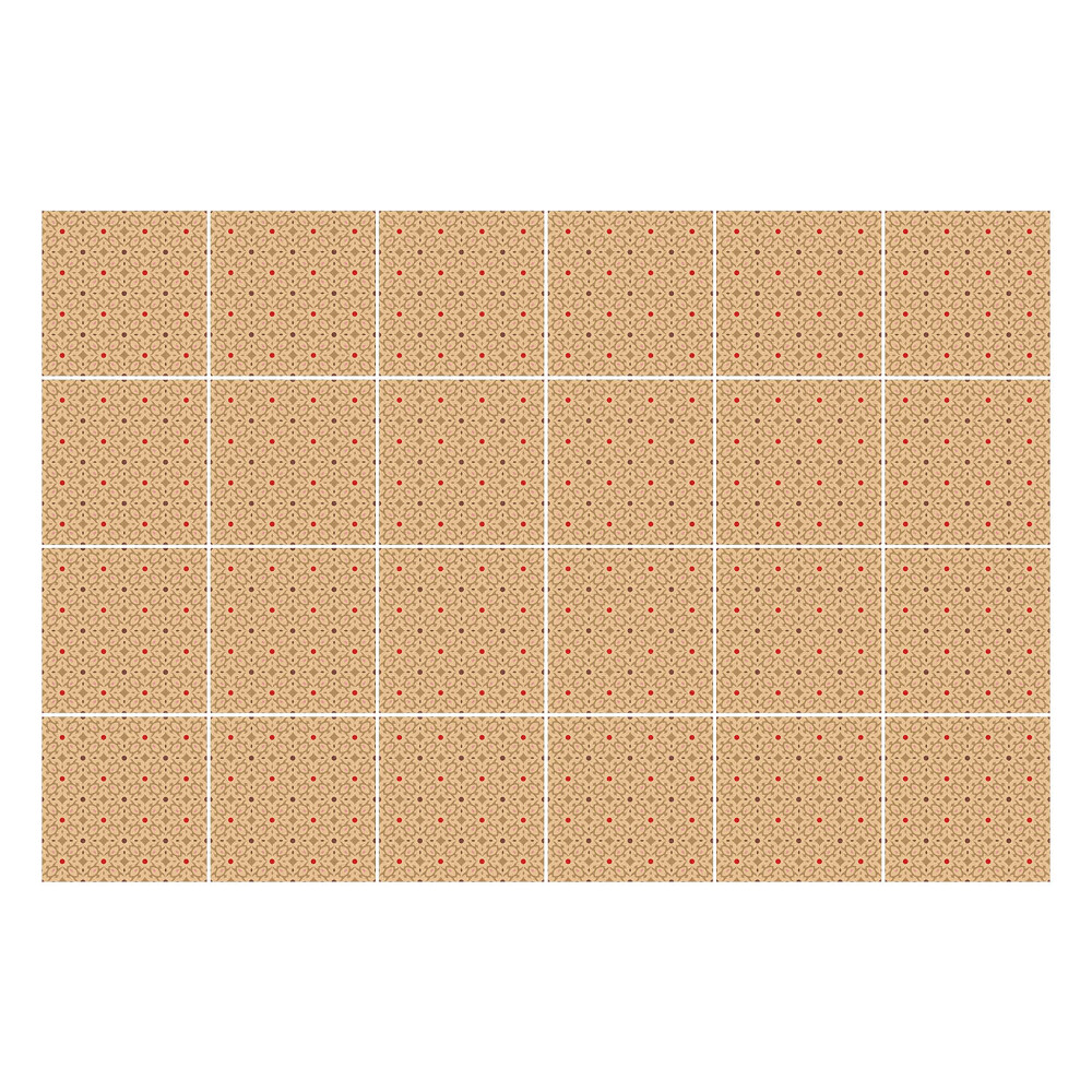 Nálepka na dlaždice Jemný květinový motiv