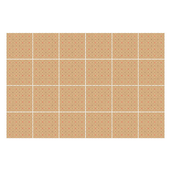 Nálepka na dlaždice Jemný květinový motiv