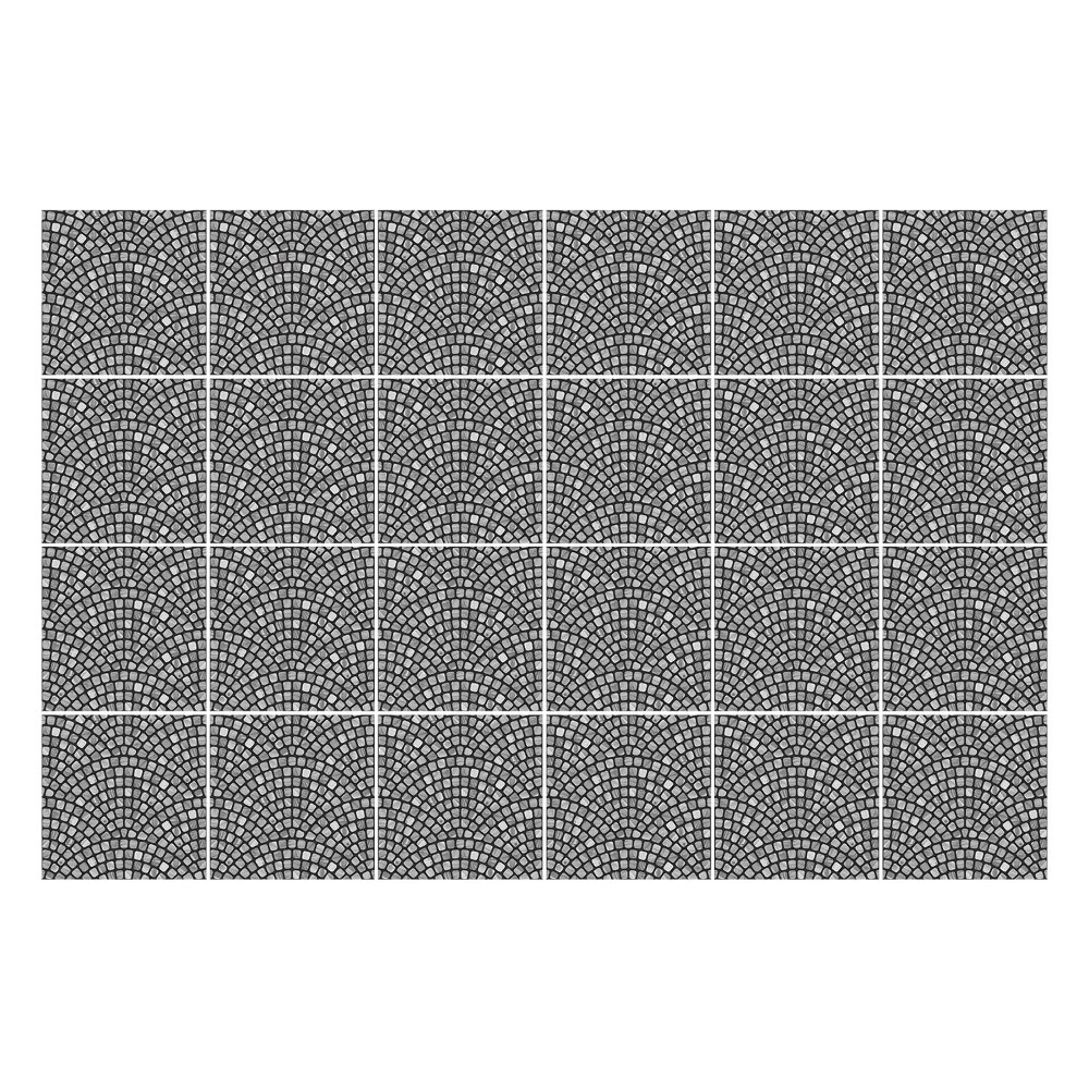 Samolepka na dlaždice Překřížené oblouky v mřížce